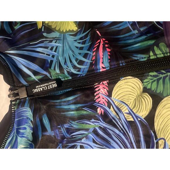 Best Classic Women's One-Piece Swimwear Tropical Print XXL - Picture 3 of 6